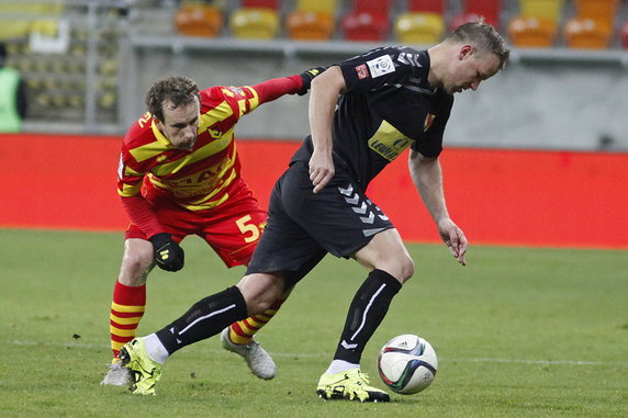 PIŁKA NOŻNA EKSTRAKLASA JAGIELLONIA KORONA KIELCE ( Konstantin Vassiljev Radek Dejmek )