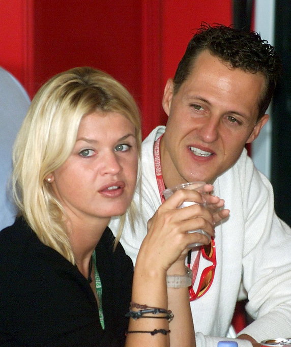 Michael Schumacher i jego żona Corinna