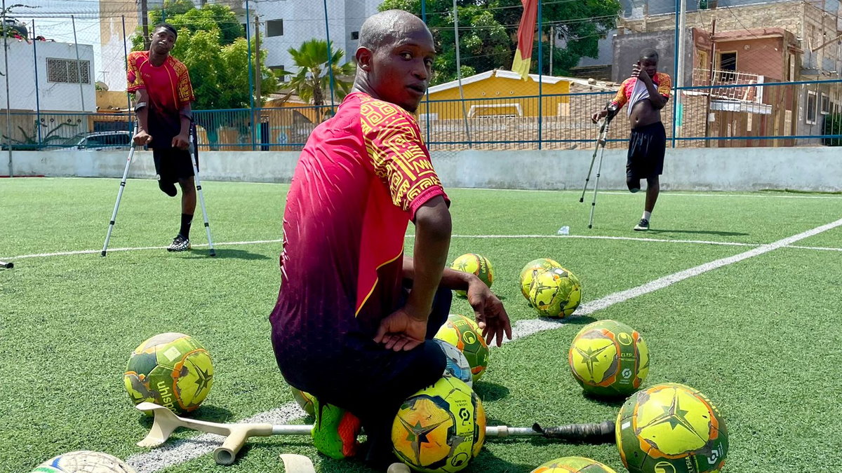 Senegalczycy na treningu