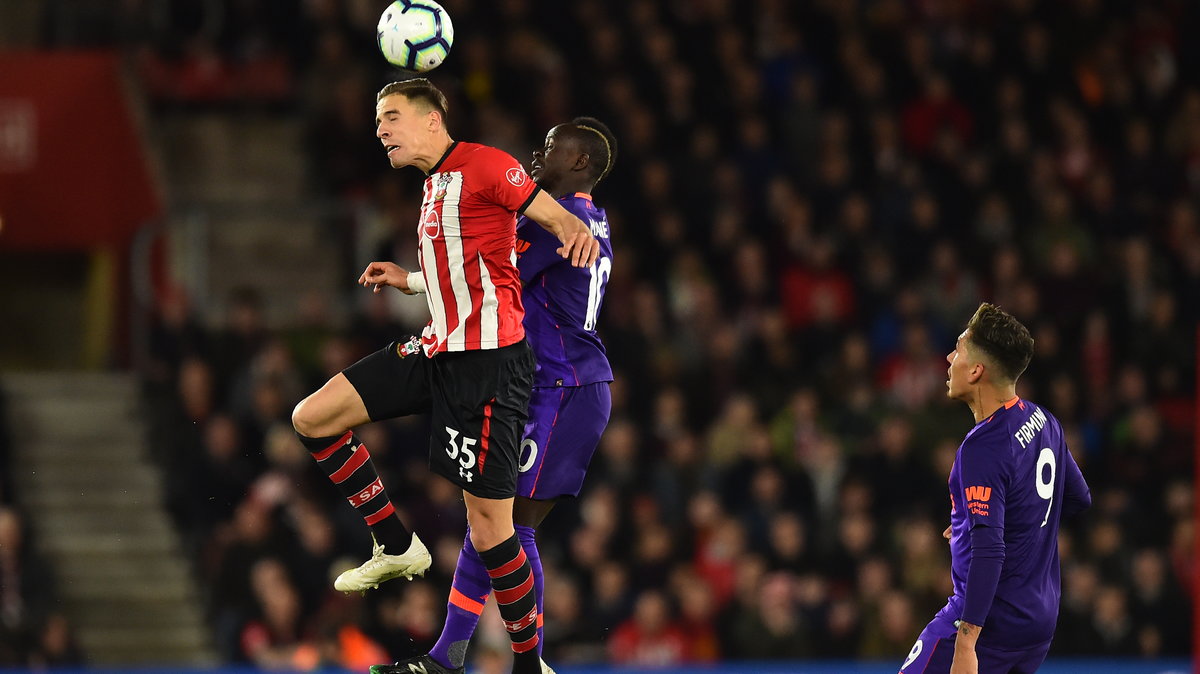 Jan Bednarek. Southampton - Liverpool