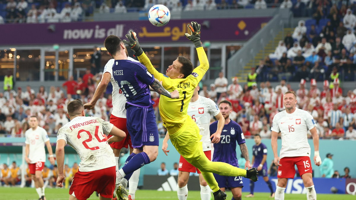 Wojciech Szczęsny w meczu z Argentyną