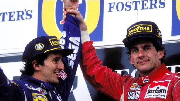 Alain Prost, Ayrton Senna