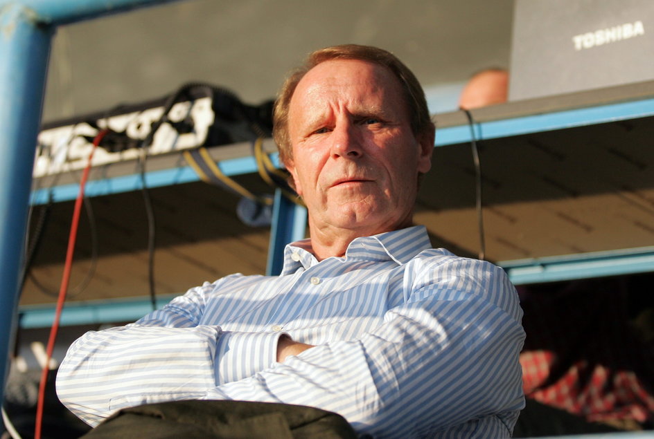 Berti Vogts na meczu Wisła Kraków - Karabach Agdam