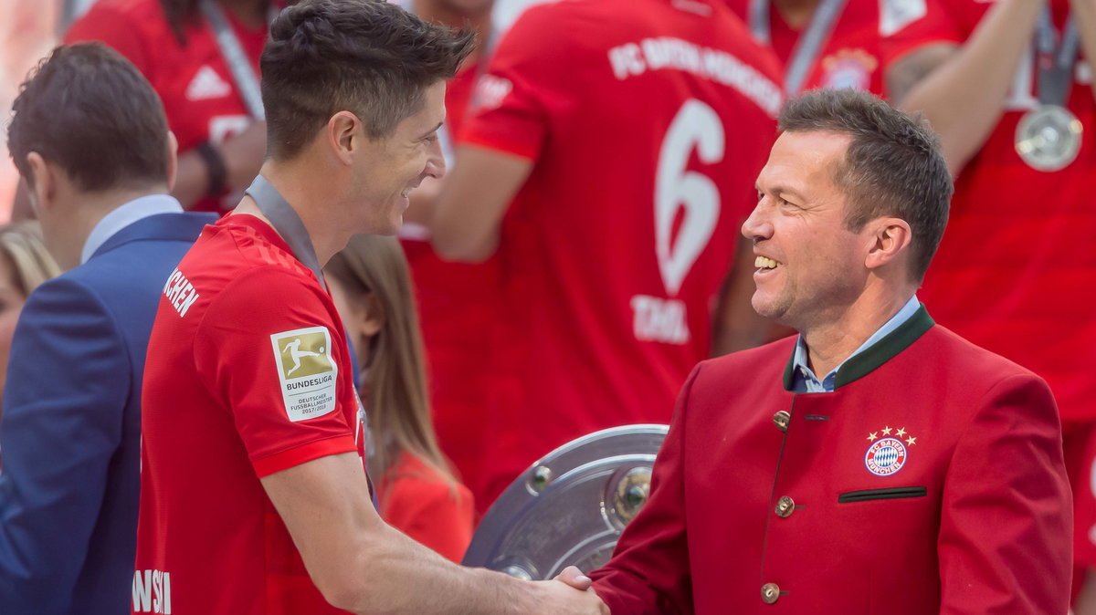 Robert Lewandowski i Lothar Matthaeus