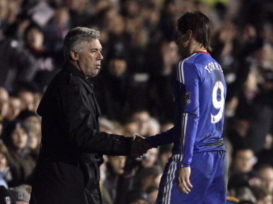 Carlo Ancelotti i Fernando Torres