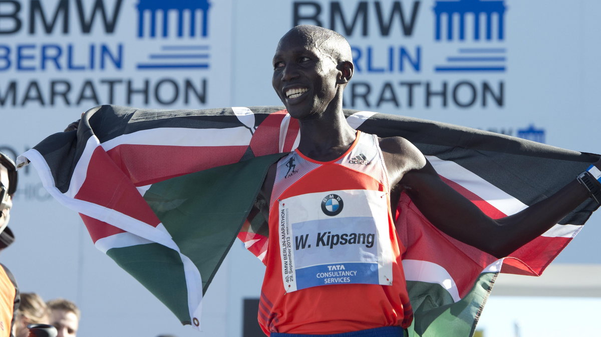 Wilson Kipsang w 2013 r. pobił w Berlinie rekord świata