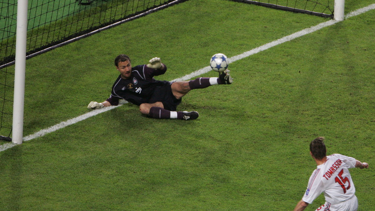 Jerzy Dudek w finale Ligi Mistrzów z 2005 roku