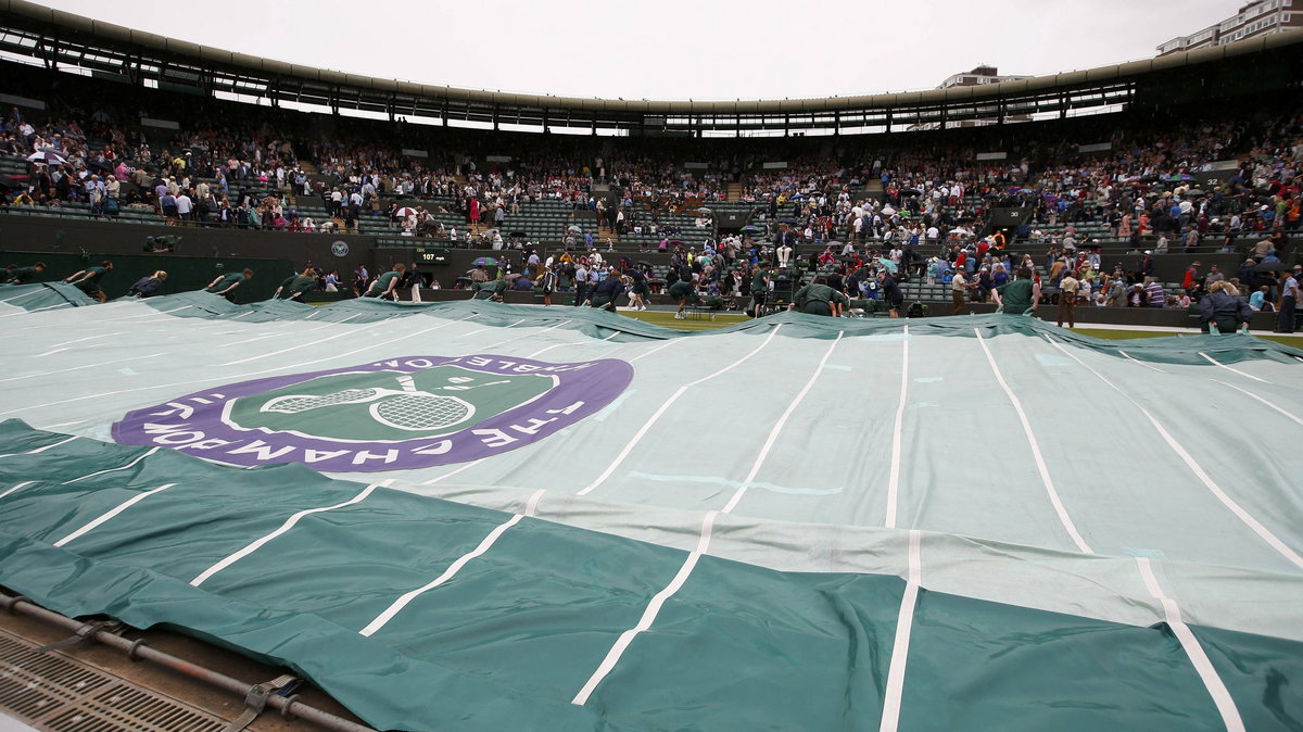 Deszcz na Wimbledonie