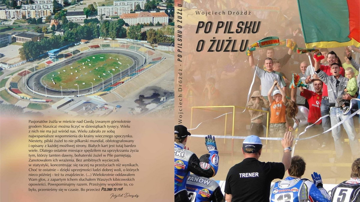 „Po pilsku o żużlu” - okładka książki