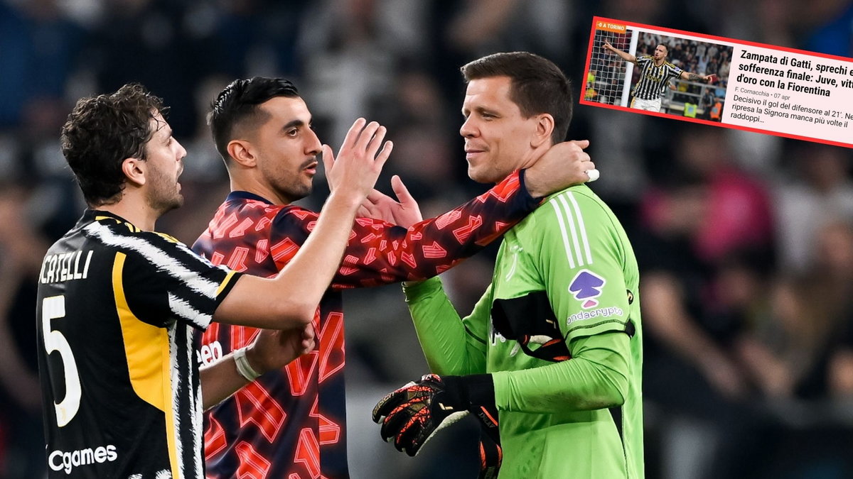 Wojciech Szczęsny świętujący wraz z kolegami z Juventusu