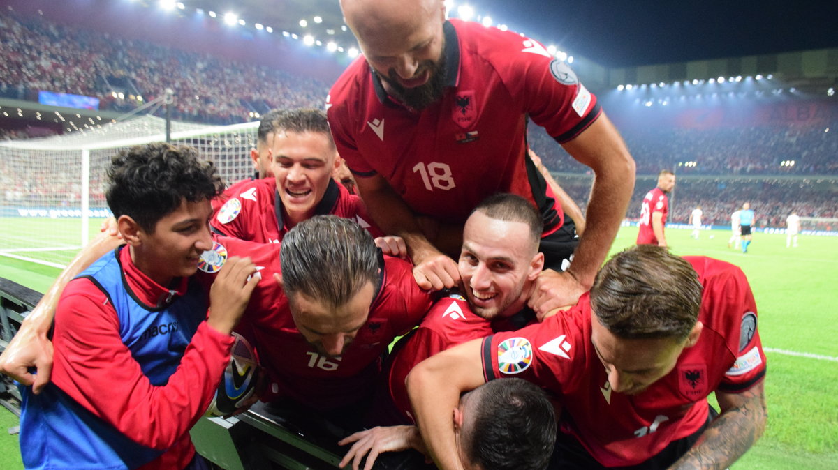 Szalona radość albańskich piłkarzy