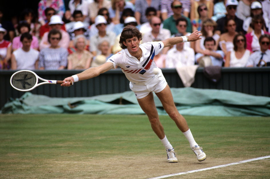 Kevin Curren, rywal Beckera, w finale Wimbledonu (7 lipca 1985 r.)