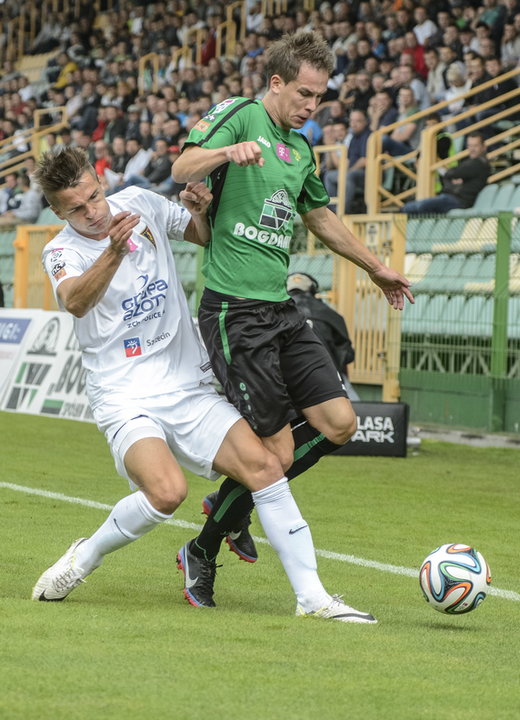 PIŁKA NOŻNA EKSTRAKLASA GÓRNIK ŁĘCZNA - POGOŃ SZCZECIN (Sebastian Rudol Patrik Mraz)