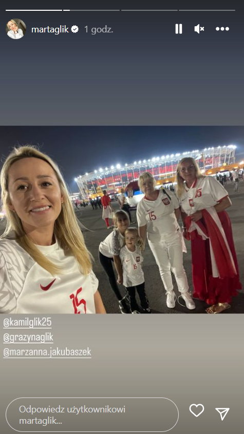 Bliscy Kamila Glika na stadionie w Katarze