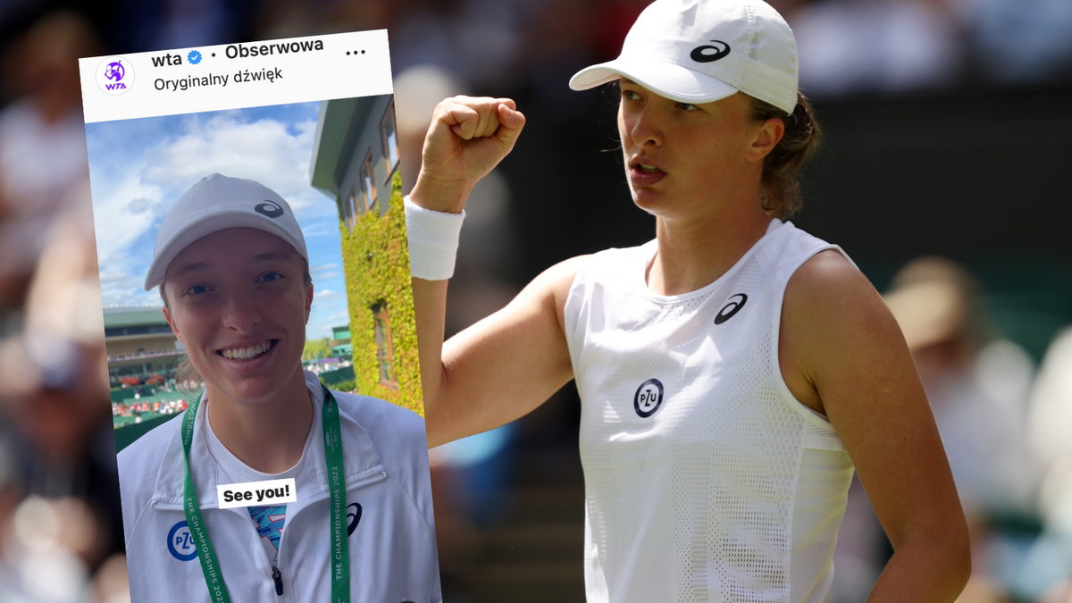 Iga Świątek zwróciła się do kibiców (instagram.com/WTA)