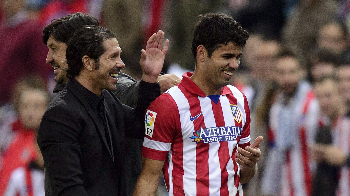 Diego Simeone (L) i Diego Costa