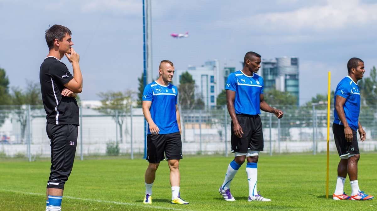 Trening piłkarzy Lecha Poznań