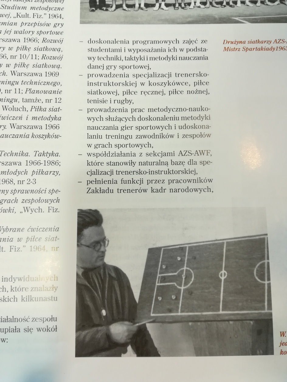 Fragment Słownika Biograficznego Pracowników CIWF i AWF poświęcony Kłyszejce