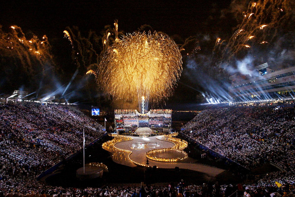 Ceremonia otwarcia igrzysk olimpijskich w Salt Lake City.