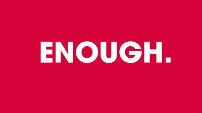 Grafika promująca akcję #enough