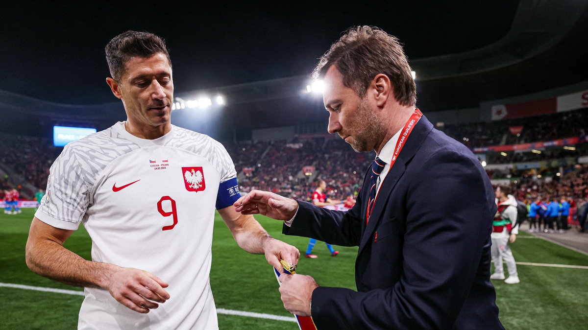 Robert Lewandowski i Jakub Kwiatkowski (po prawej)