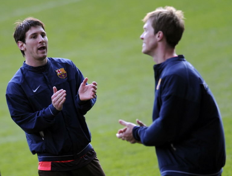 Leo Messi i Alexander Hleb