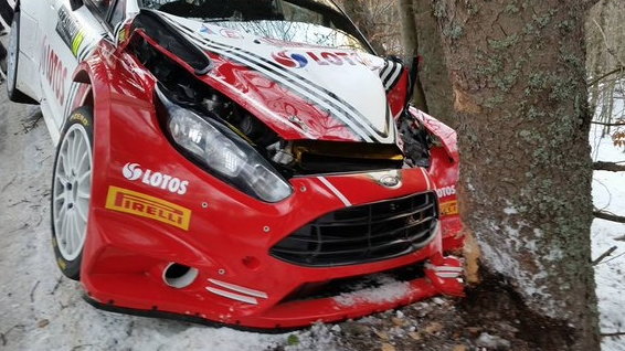 Rajd Monte Carlo: Robert Kubica już nie jedzie 