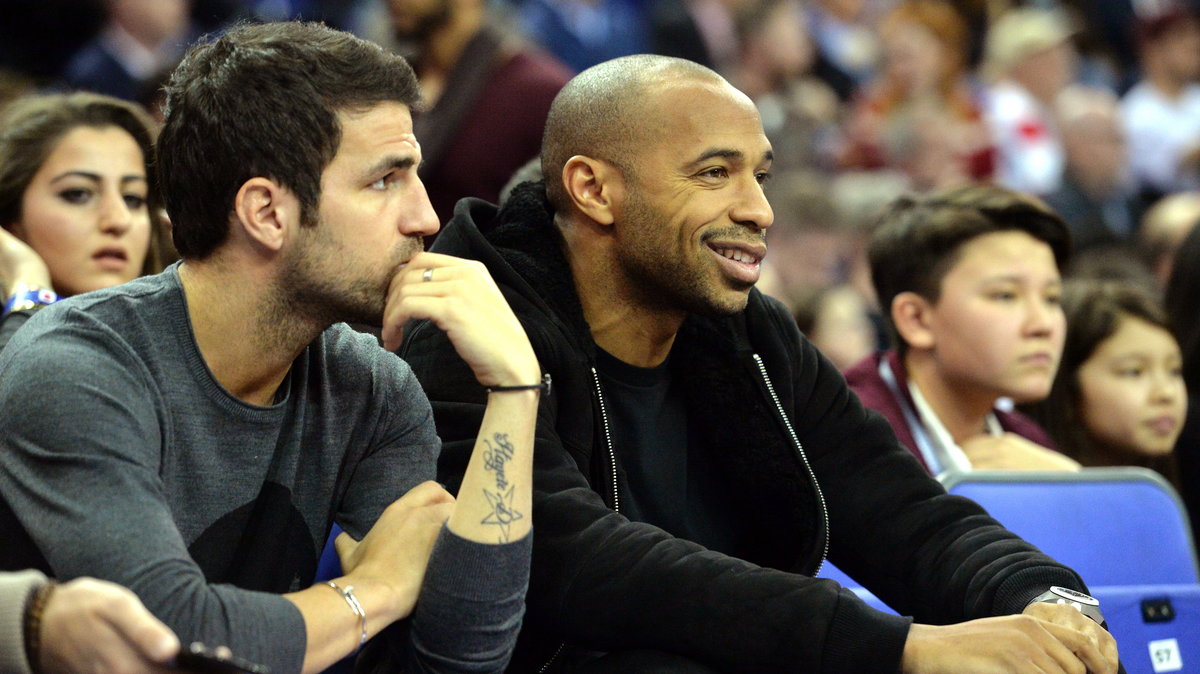 Cesc Fabregas (L) i Thierry Henry