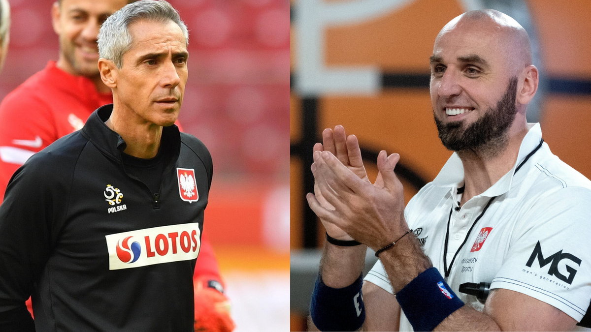 Od lewej: Paulo Sousa i Marcin Gortat