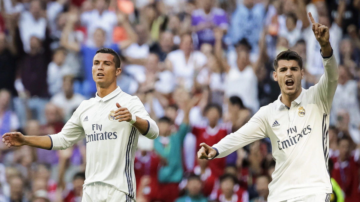 Cristiano Ronaldo (L) i Alvaro Morata