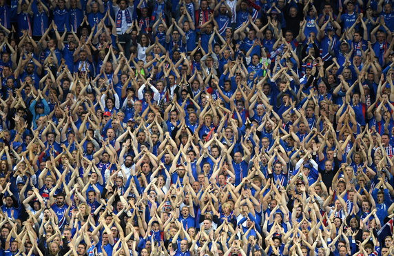 Tak Islandczycy kibicowali podczas Euro 2016