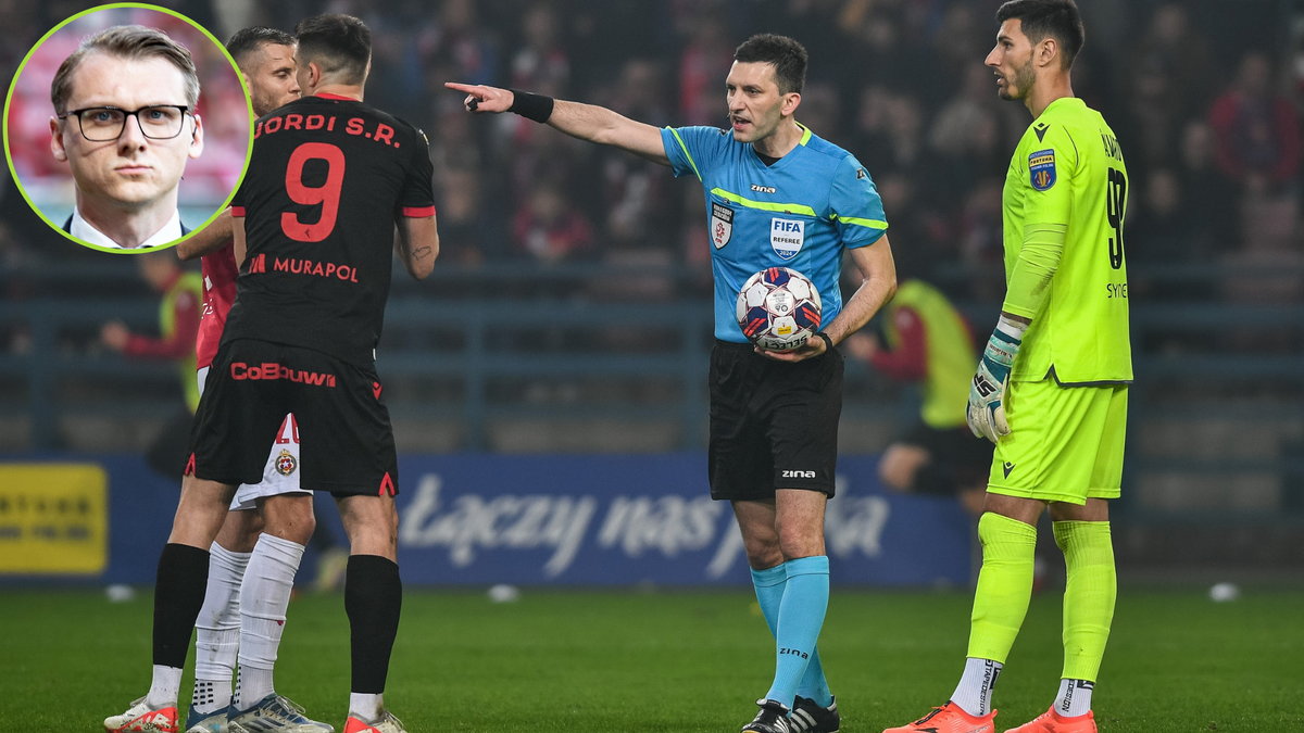 Widzew Łódź w meczu z Wisłą Kraków i prezes łodzian Michał Rydz