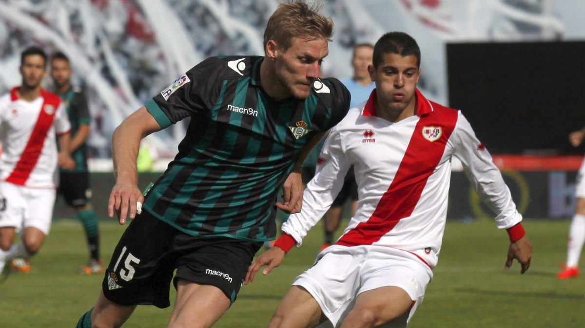 Damien Perquis w meczu Rayo - Betis