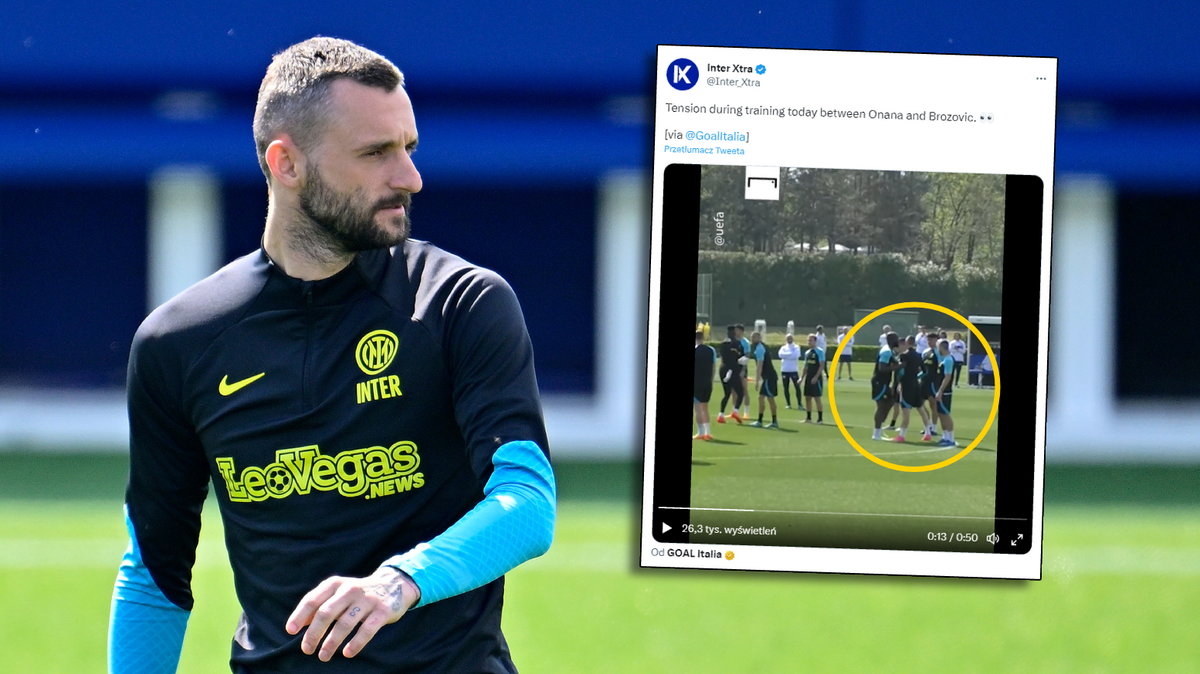 Marcelo Brozović i scysja na treningu Interu