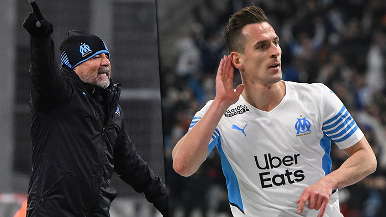 Jorge Sampaoli i Arkadiusz Milik