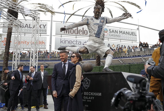 David Beckham z żoną Victorią