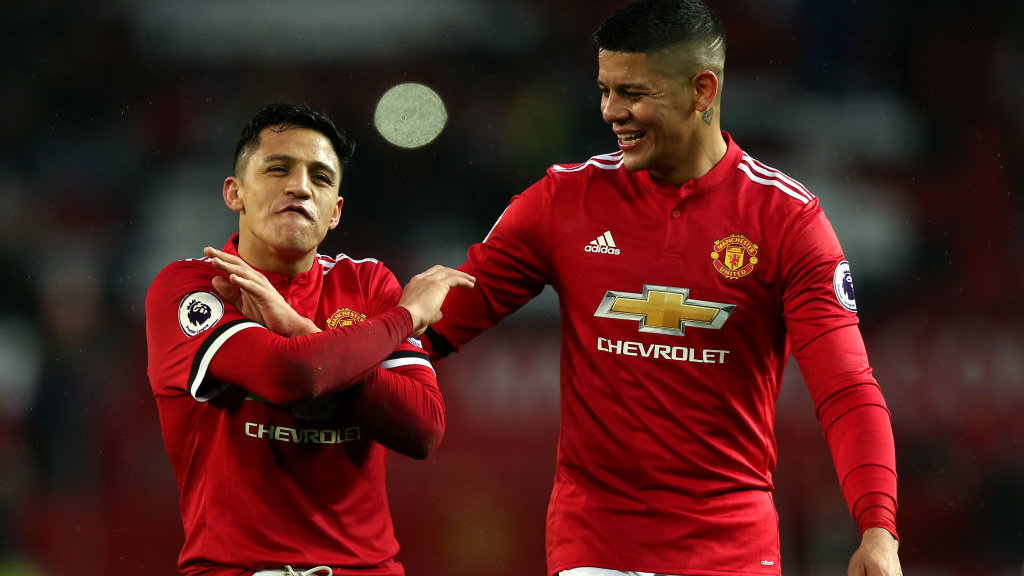 Alexis Sanchez i Marcos Rojo