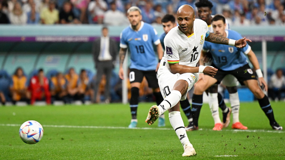 Andre Ayew zmarnował rzut karny w meczu z Urugwajem