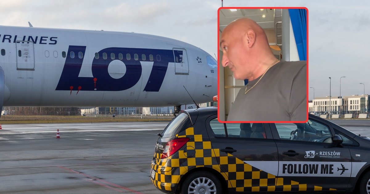 Zamieszanie w samolocie LOT-u do USA. Marcin Najman nagle zwrócił się do stewardesy