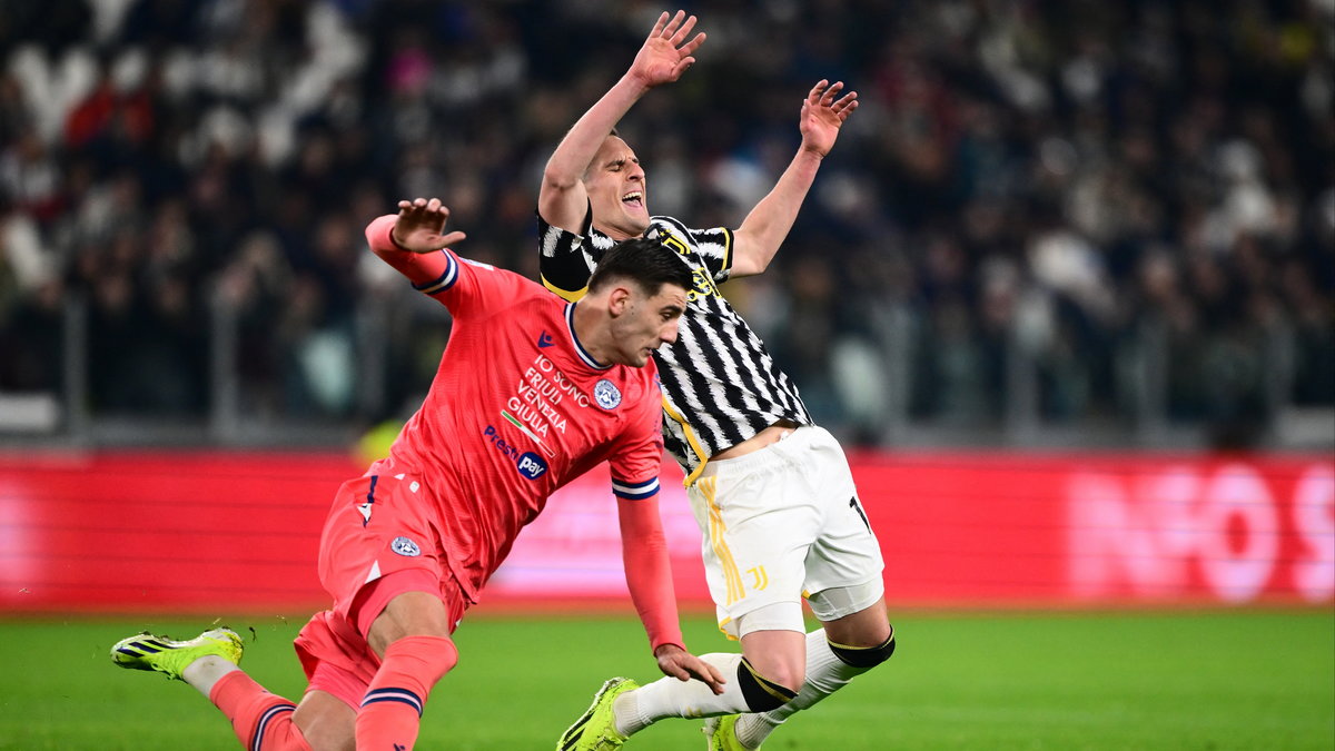Arkadiusz Milik (z prawej) w lutowym meczu Juventusu z Udinese