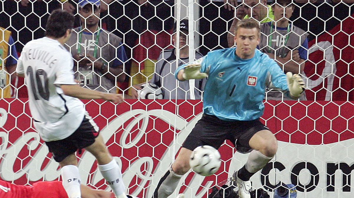 Artur Boruc w meczu Polska – Niemcy w 2006 r.