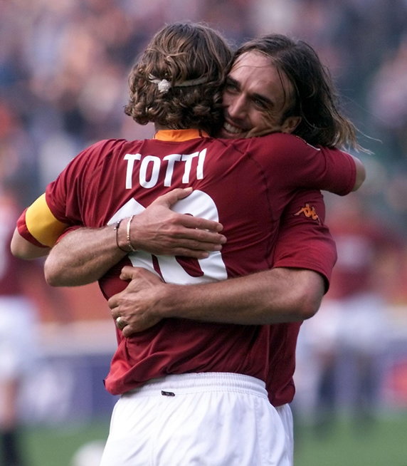 Gabriel Batistuta, Marco Delvecchio, Francesco Totti