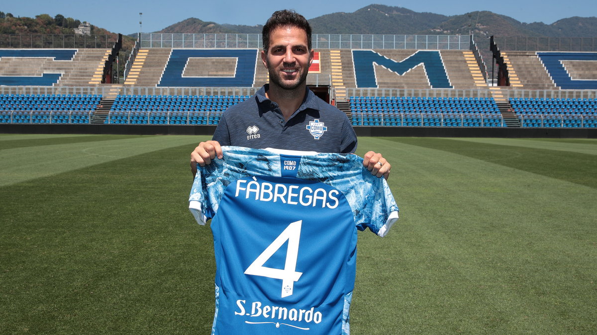 Cesc Fabregas na stadionie Como