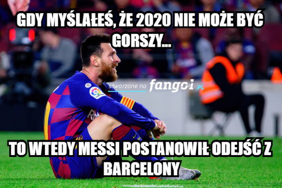 Lionel Messi chce odejść z Barcelony - memy