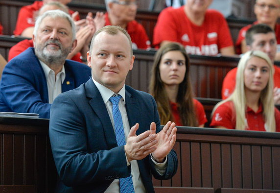 Pożegnanie reprezentacji Polski przed wylotem na Uniwersjadę