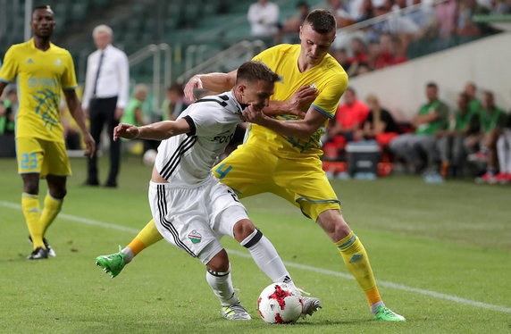 PIŁKA NOŻNA ELIMINACJE LM LEGIA WARSZAWA FK ASTANA (Dominik Nagy Igor Shitov)