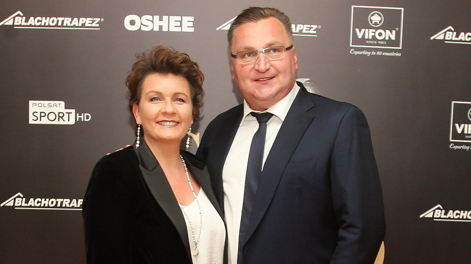 Czesław Michniewicz z żoną Grażyną