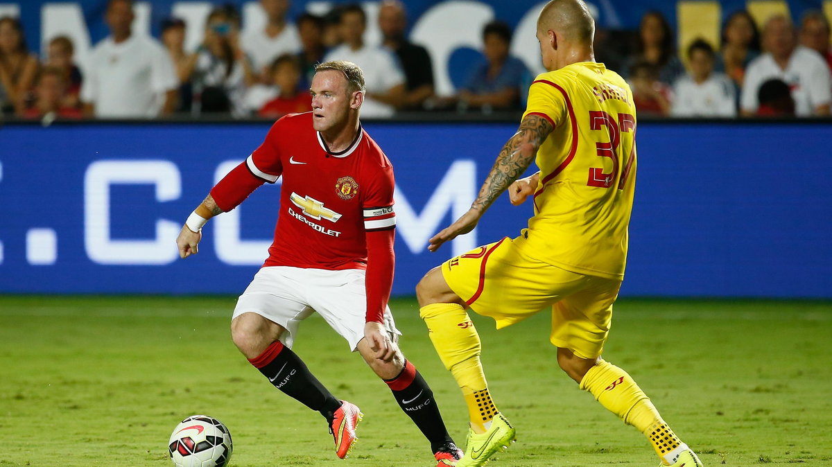 Wayne Rooney w meczu z Liverpoolem w Miami