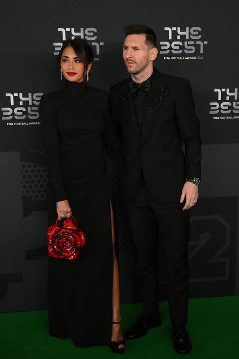 Leo Messi z żoną na gali FIFA The Best