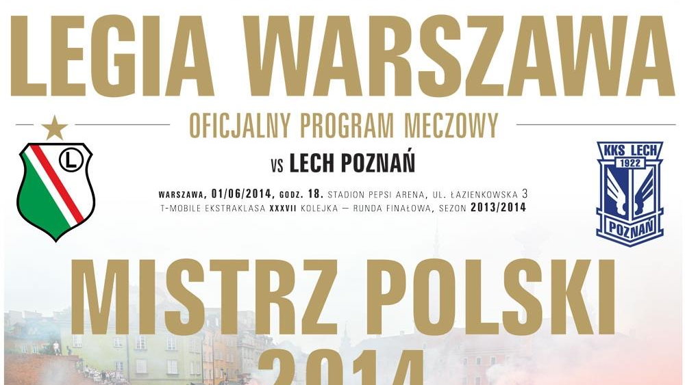 Program meczowy Legii